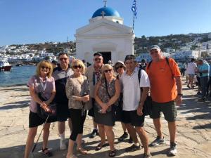 group on an island